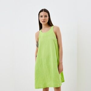 United Colors of Benetton 100% Linen Shift Dress